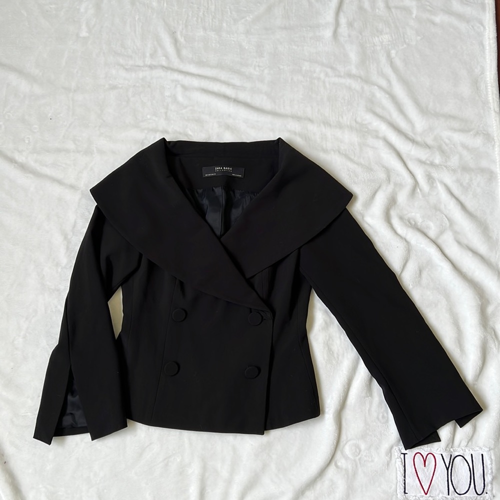 ZARA BASIC COLLECTION WRAP BLAZER size s